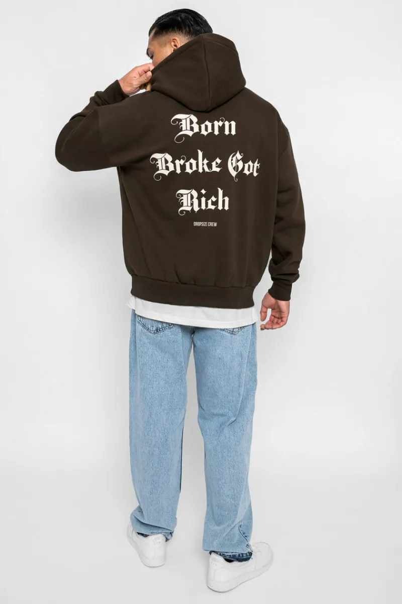 Hoodie<Dropsize Heavy Oversize Got Rich Hoodie Chocolate