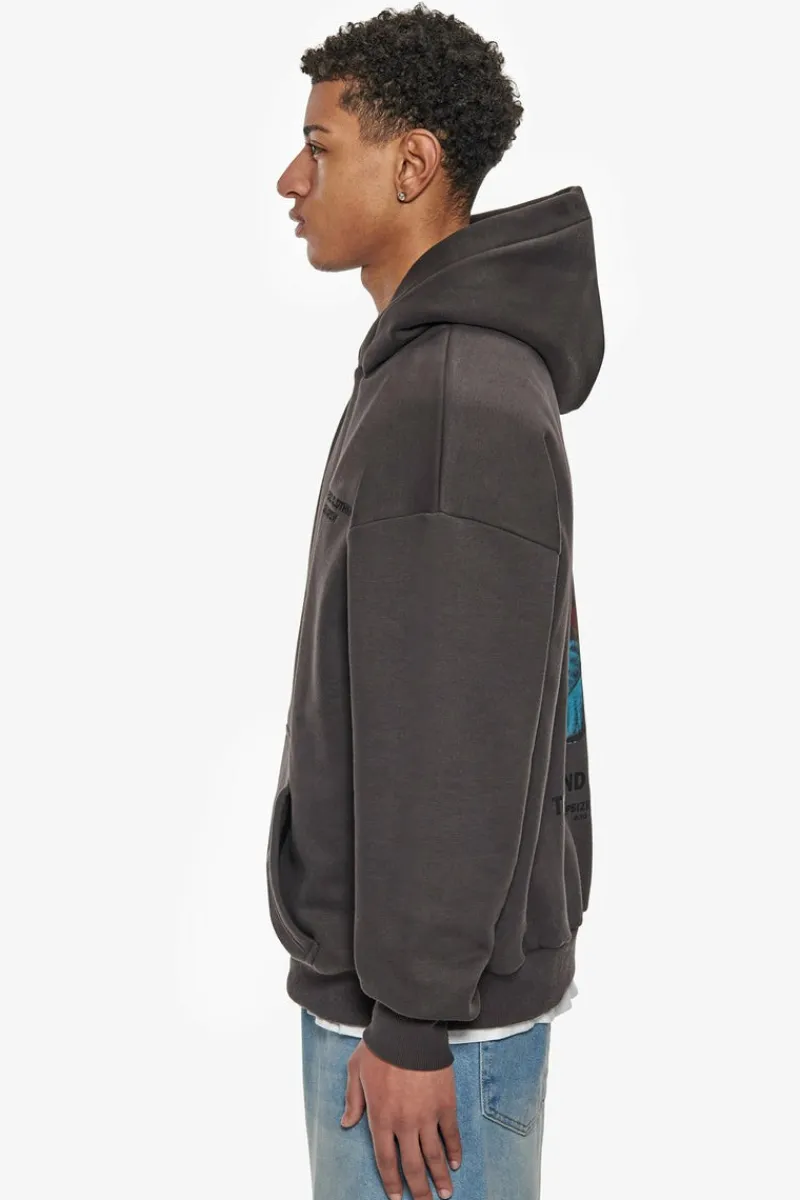 Hoodie<Dropsize Heavy Oversize Grow Rich Hoodie Washed Black