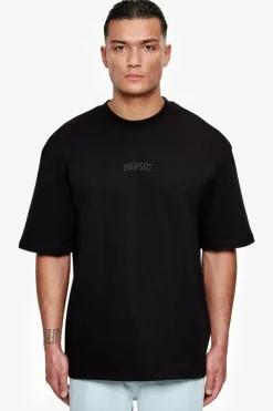 T-Shirt<Dropsize Heavy Oversize Hd Logo T-Shirt Black