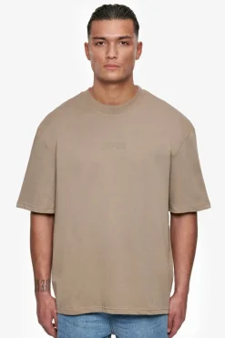 T-Shirt<Dropsize Heavy Oversize Hd Logo T-Shirt Teak