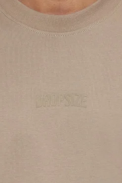 T-Shirt<Dropsize Heavy Oversize Hd Logo T-Shirt Teak