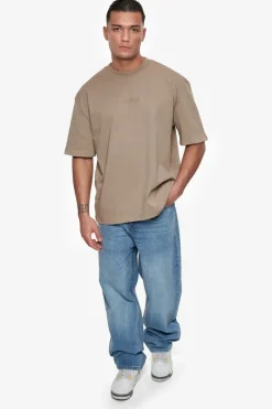 T-Shirt<Dropsize Heavy Oversize Hd Logo T-Shirt Teak