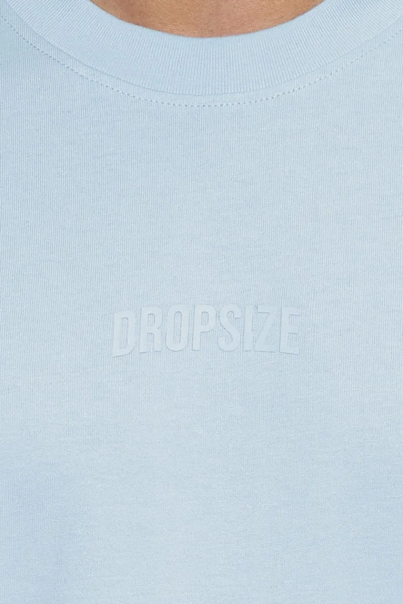 T-Shirt<Dropsize Heavy Oversize Hd Logo T-Shirt Baby Blue