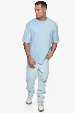 T-Shirt<Dropsize Heavy Oversize Hd Logo T-Shirt Baby Blue