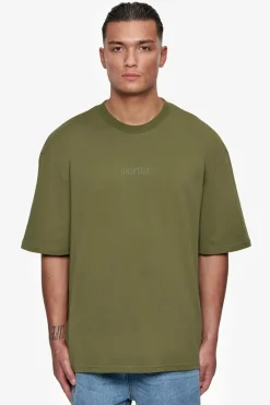T-Shirt<Dropsize Heavy Oversize Hd Logo T-Shirt Olive