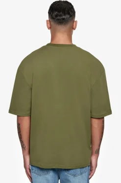 T-Shirt<Dropsize Heavy Oversize Hd Logo T-Shirt Olive