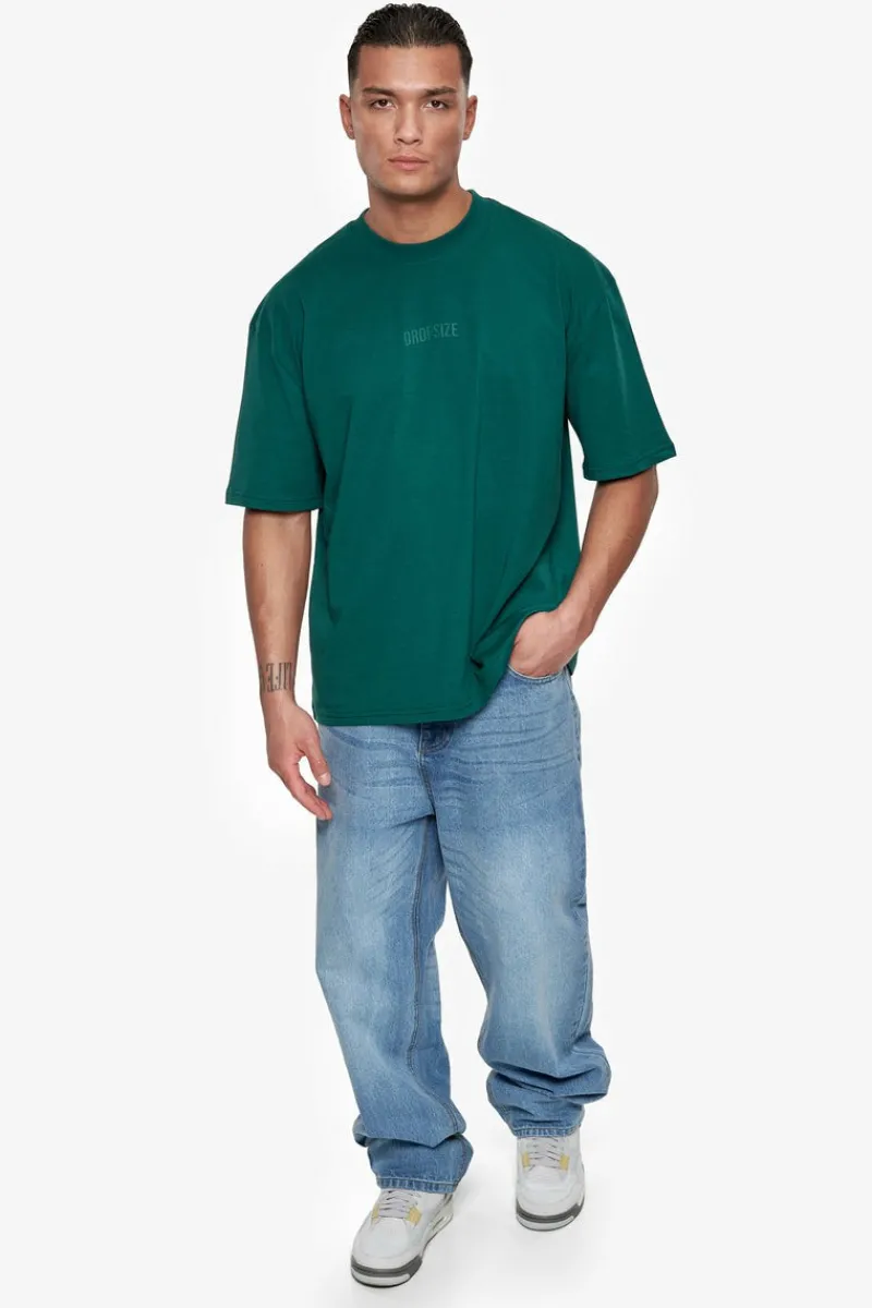 T-Shirt<Dropsize Heavy Oversize Hd Logo T-Shirt Green