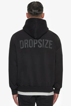 Hoodie<Dropsize Heavy Oversize Hd Print Hoodie Black