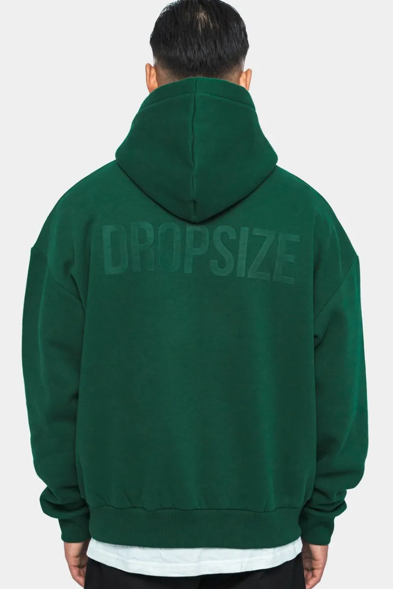 Hoodie<Dropsize Heavy Oversize Hd Print Hoodie Green