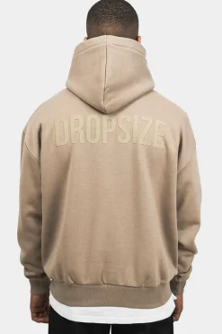 Hoodie<Dropsize Heavy Oversize Hd Print Hoodie Silver Mink