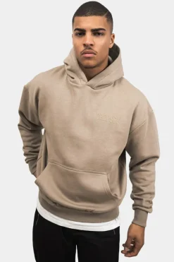 Hoodie<Dropsize Heavy Oversize Hd Print Hoodie Silver Mink
