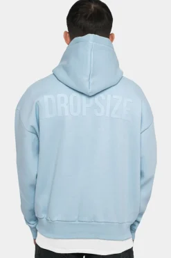 Hoodie<Dropsize Heavy Oversize Hd Print Hoodie Baby Blue