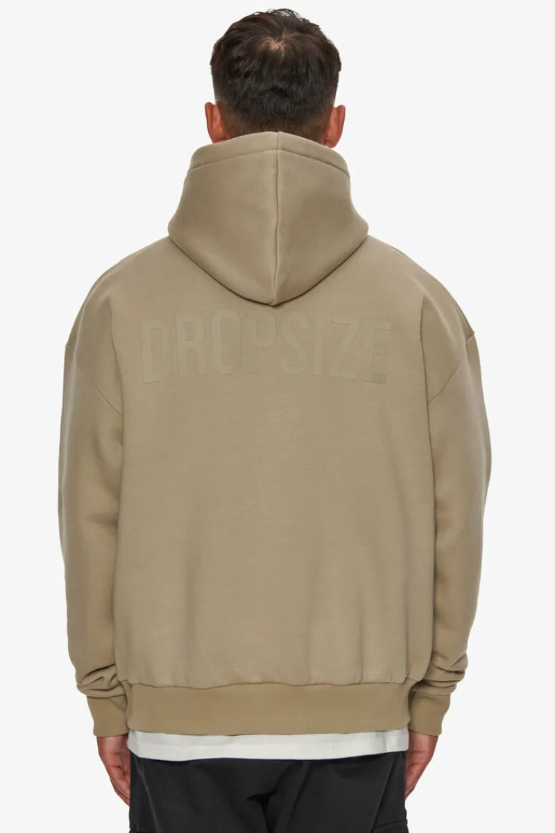 Hoodie<Dropsize Heavy Oversize Hd Print Hoodie Weathered Teak