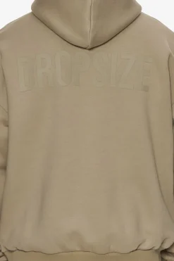 Hoodie<Dropsize Heavy Oversize Hd Print Hoodie Weathered Teak
