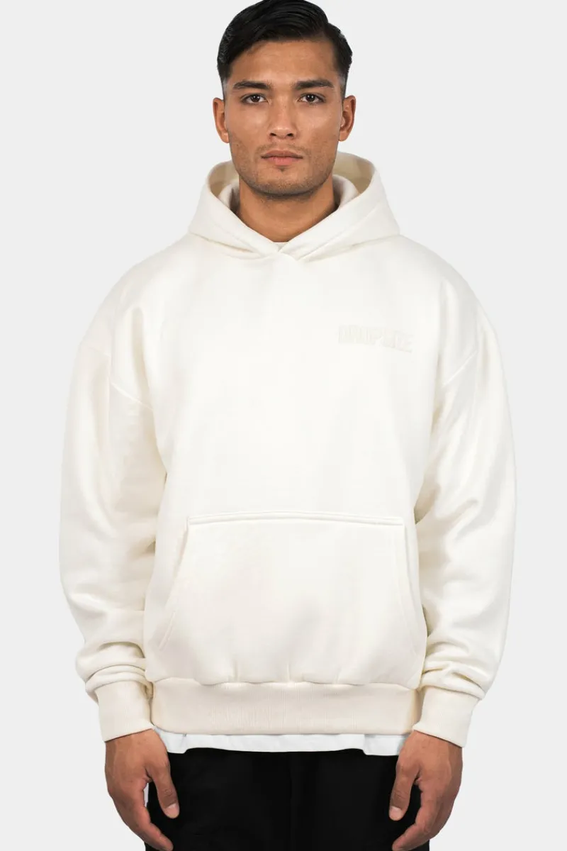 Hoodie<Dropsize Heavy Oversize Hd Print Hoodie Cream White