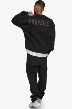 Sweater<Dropsize Heavy Oversize Hd Print Sweater Black