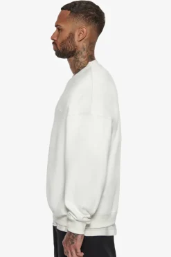 Sweater<Dropsize Heavy Oversize Hd Print Sweater Cream