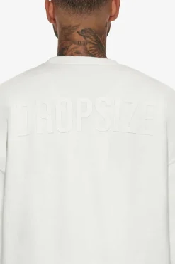 Sweater<Dropsize Heavy Oversize Hd Print Sweater Cream
