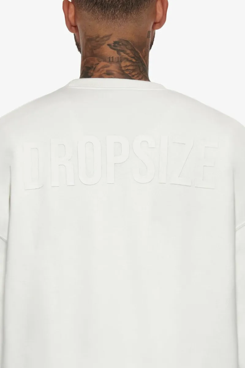 Sweater<Dropsize Heavy Oversize Hd Print Sweater Cream