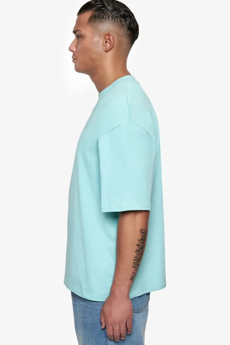 T-Shirt<Dropsize Heavy Oversize Hd Print T-Shirt Turquoise