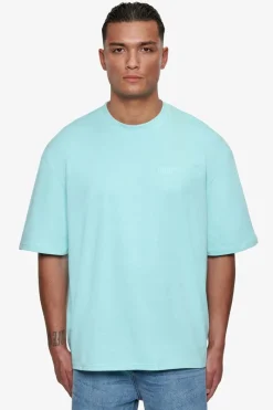 T-Shirt<Dropsize Heavy Oversize Hd Print T-Shirt Turquoise