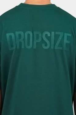 T-Shirt<Dropsize Heavy Oversize Hd Print T-Shirt Green