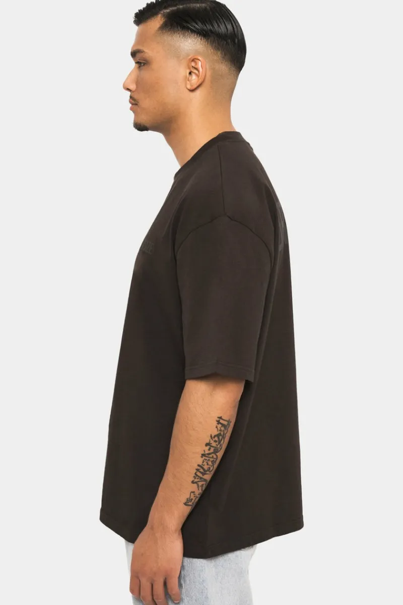 T-Shirt<Dropsize Heavy Oversize Hd Print T-Shirt Washed Black