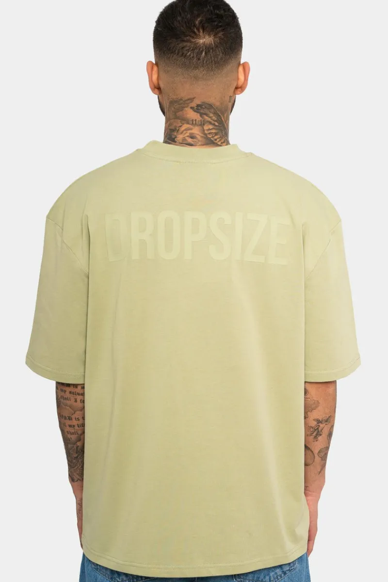 T-Shirt<Dropsize Heavy Oversize Hd Print T-Shirt Pistachio