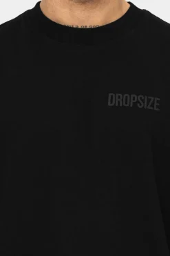 T-Shirt<Dropsize Heavy Oversize Hd Print T-Shirt Black