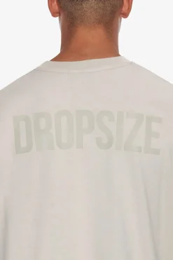 T-Shirt<Dropsize Heavy Oversize Hd Print T-Shirt Moonbeam