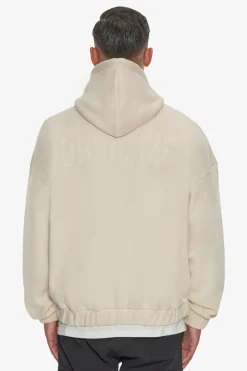 Zipper<Dropsize Heavy Oversize Hd Print Zip Hoodie Coconut