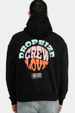 Hoodie<Dropsize Heavy Oversize Hoodie Crew Love V2 Black