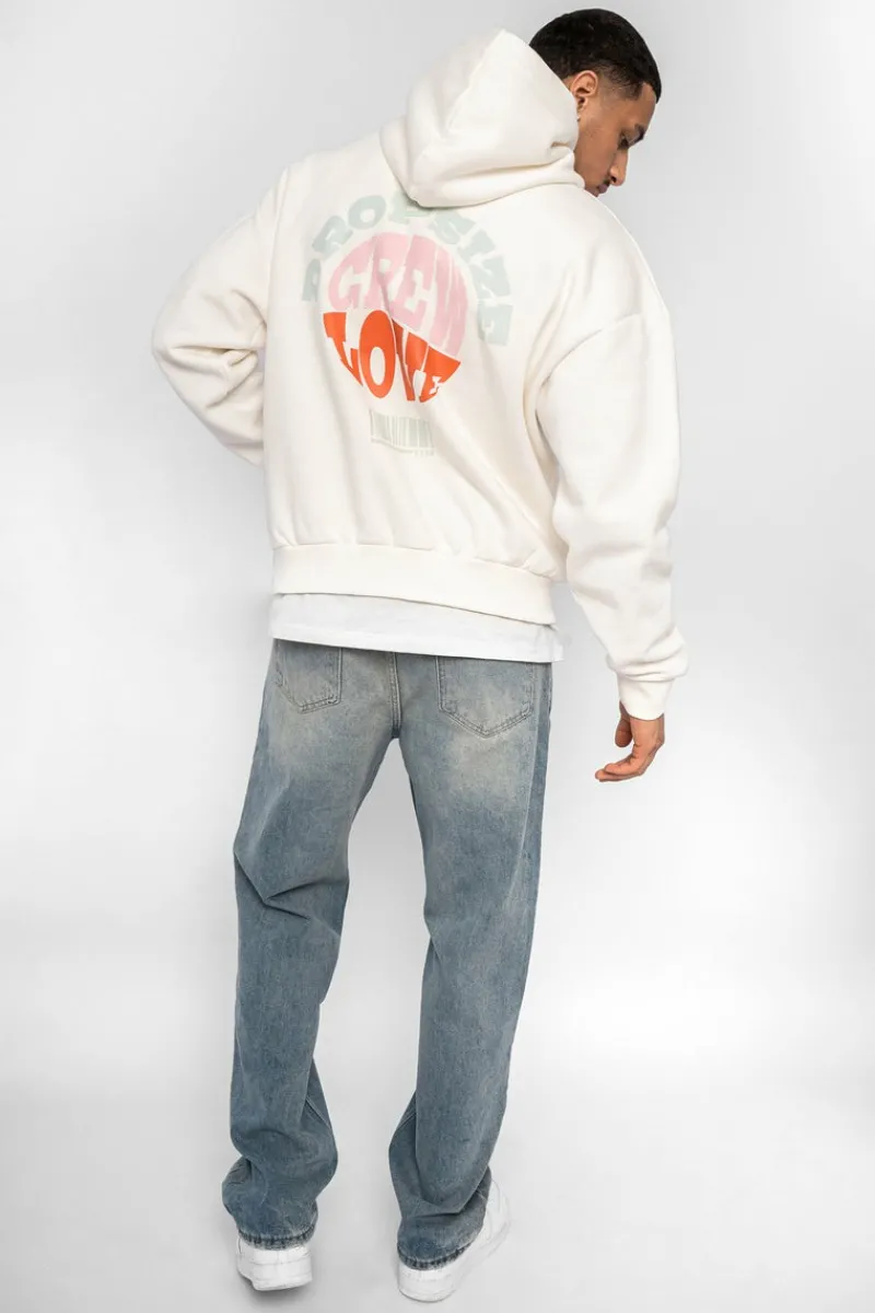 Hoodie<Dropsize Heavy Oversize Hoodie Crew Love V2 Cream