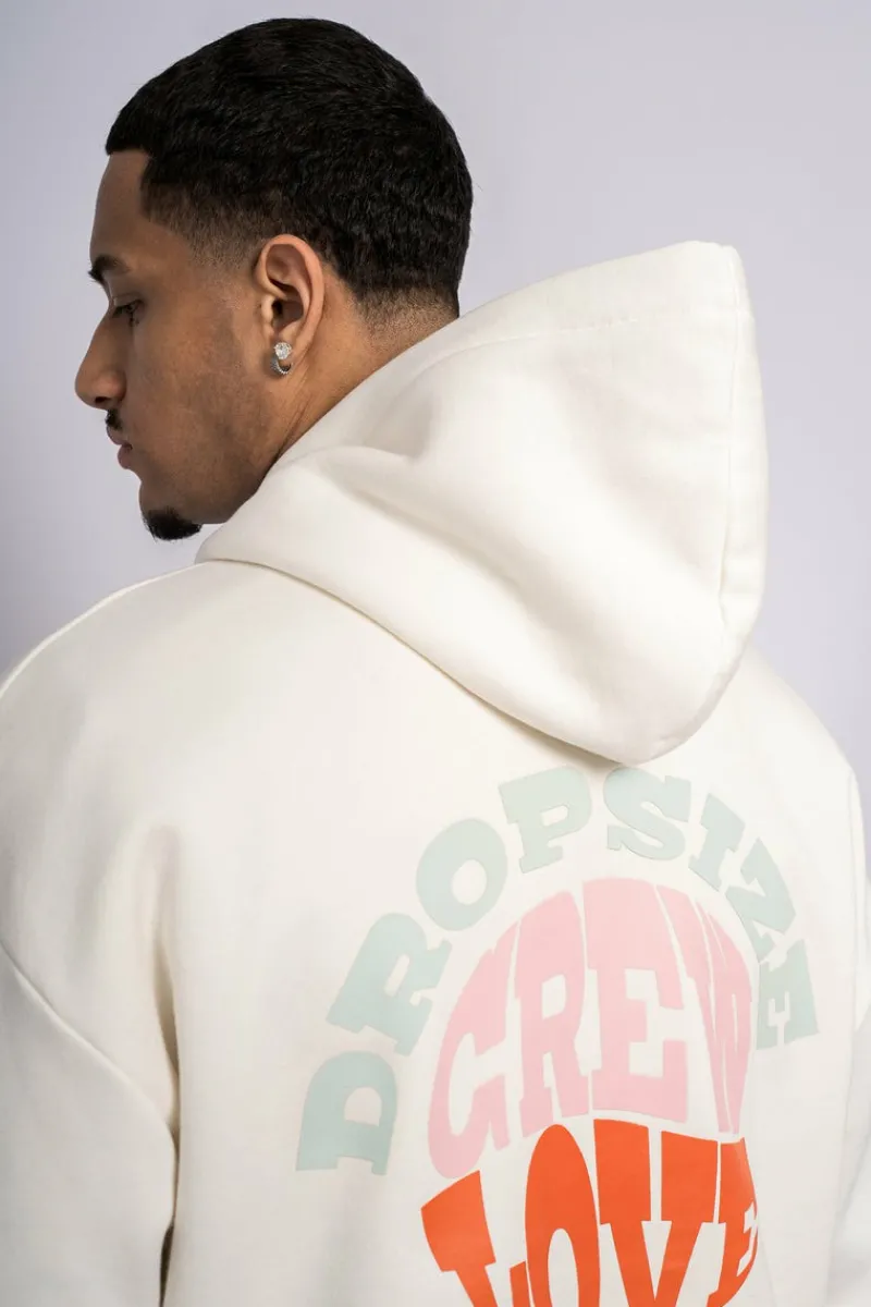 Hoodie<Dropsize Heavy Oversize Hoodie Crew Love V2 Cream