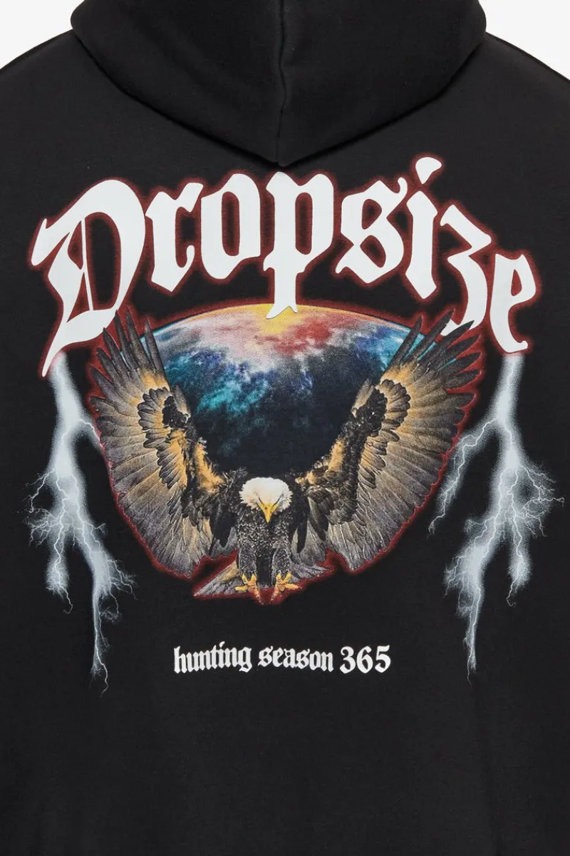 Hoodie<Dropsize Heavy Oversize Hunting Season Eagle Hoodie Black