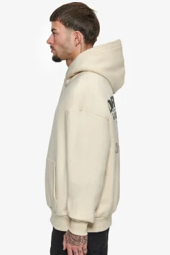 Hoodie<Dropsize Heavy Oversize Hustle In Silence Hoodie Coconut Milk / Grey