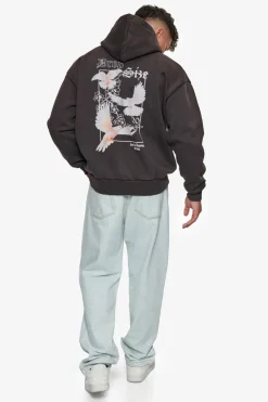 Hoodie<Dropsize Heavy Oversize Kheir Hoodie Washed Black