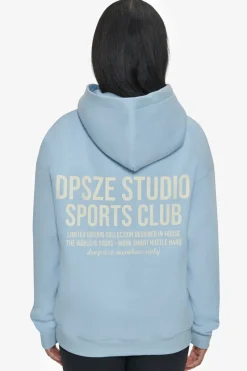 Frauen<Dropsize Heavy Oversize Ladies Sportsclub Hoodie Baby Blue