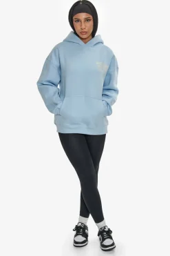 Frauen<Dropsize Heavy Oversize Ladies Sportsclub Hoodie Baby Blue