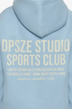 Frauen<Dropsize Heavy Oversize Ladies Sportsclub Hoodie Baby Blue