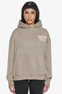 Frauen<Dropsize Heavy Oversize Ladies Sportsclub Hoodie Beige