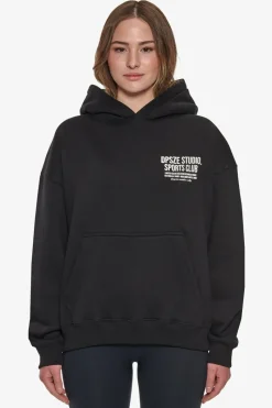 Frauen<Dropsize Heavy Oversize Ladies Sportsclub Hoodie Black