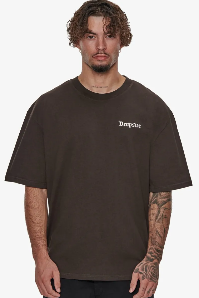 T-Shirt<Dropsize Heavy Oversize Legends Never Die T-Shirt Washed Black