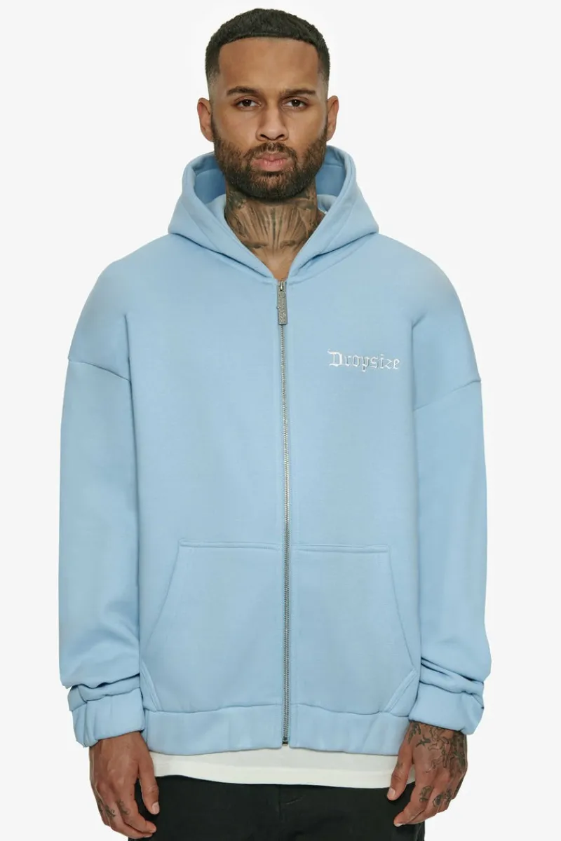 Zipper<Dropsize Heavy Oversize Legends Zip Hoodie Baby Blue