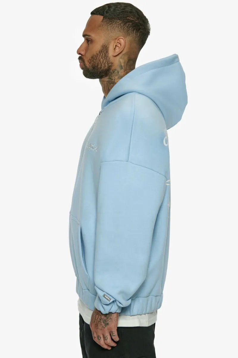 Zipper<Dropsize Heavy Oversize Legends Zip Hoodie Baby Blue