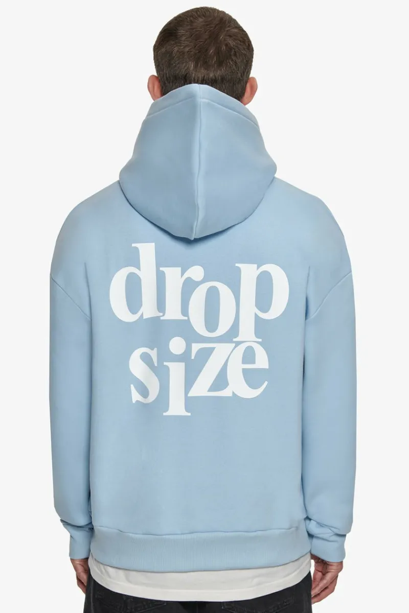 Hoodie<Dropsize Heavy Oversize Letters Hoodie Baby Blue / Cream