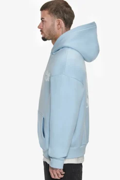 Hoodie<Dropsize Heavy Oversize Letters Hoodie Baby Blue / Cream
