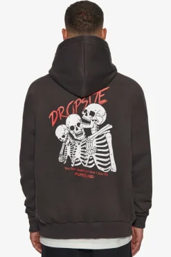 Hoodie<Dropsize Heavy Oversize Live Life Hoodie Washed Black