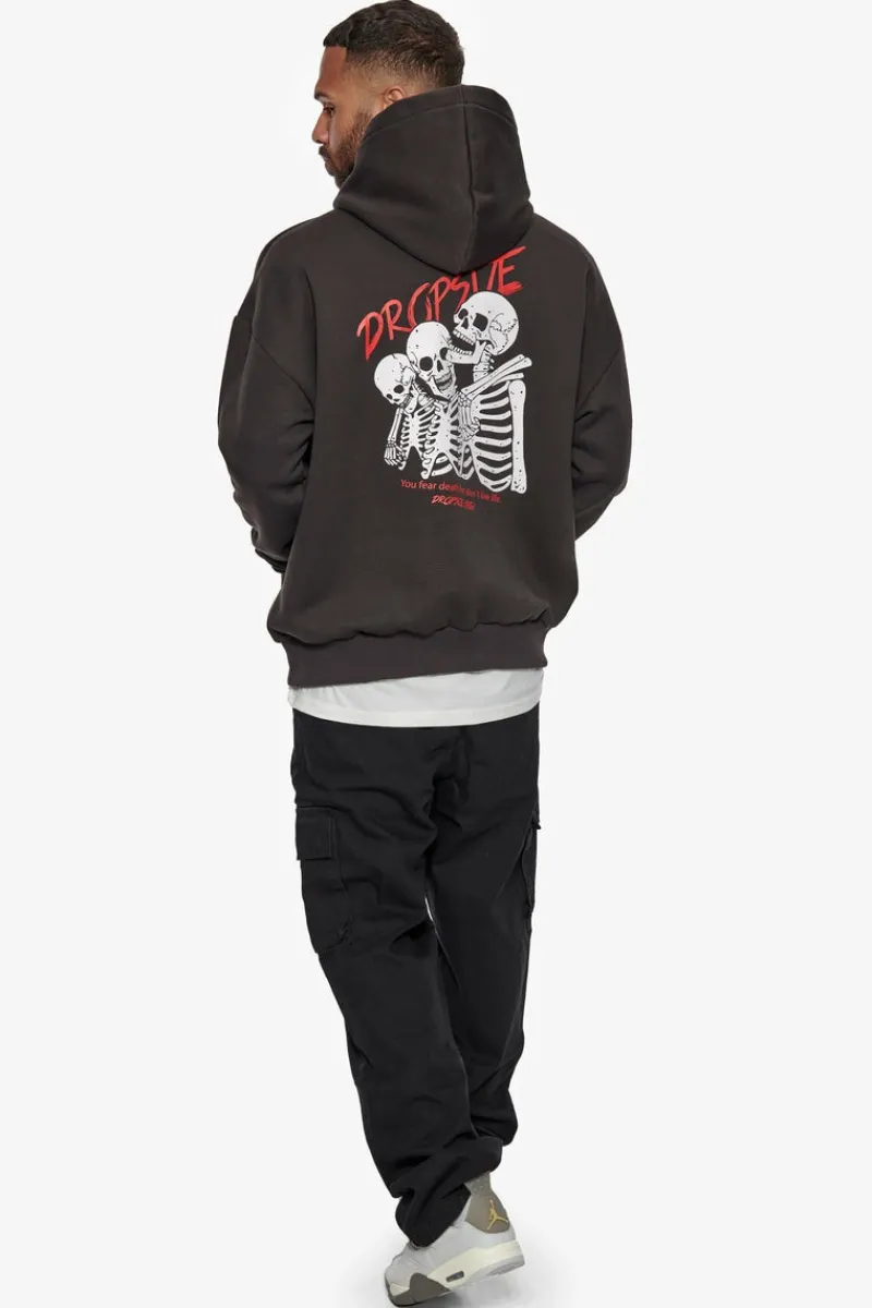 Hoodie<Dropsize Heavy Oversize Live Life Hoodie Washed Black