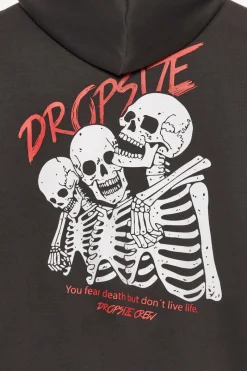 Hoodie<Dropsize Heavy Oversize Live Life Hoodie Washed Black